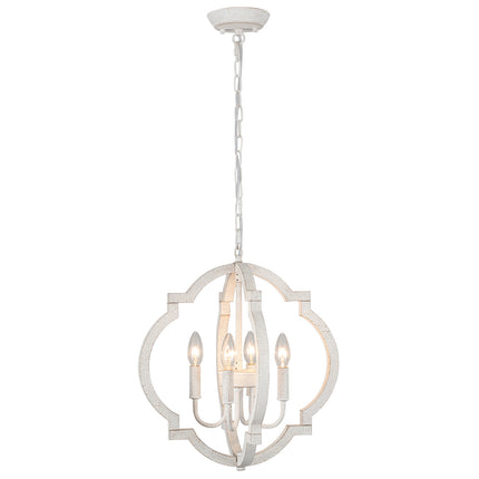 Chandelier Wood 4-Light