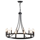 Chandelier Wagon Wheel 12-Light