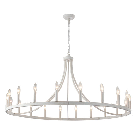 Chandelier Wagon Wheel 20-Light