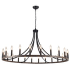Chandelier Wagon Wheel 24-Light