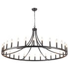 Chandelier Wagon Wheel 30-Light