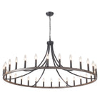 Chandelier Wagon Wheel 30-Light