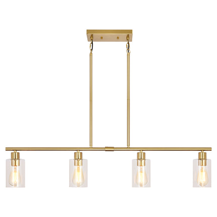 Island Pendant Light Glass Shade 4-Light