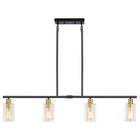 Island Pendant Light Glass Shade 4-Light