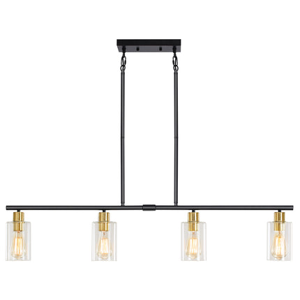 Island Pendant Light Glass Shade 4-Light