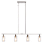 Island Pendant Light Glass Shade 4-Light
