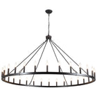 Chandelier Candle Wagon Wheel 30-Light