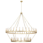 Chandelier Candle Wagon Wheel 36+18-Light