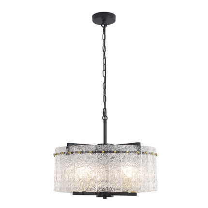 Chandelier Glass Drum 5-Light