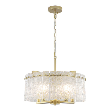 Chandelier Glass Drum 5-Light