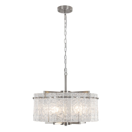 Chandelier Glass Drum 5-Light