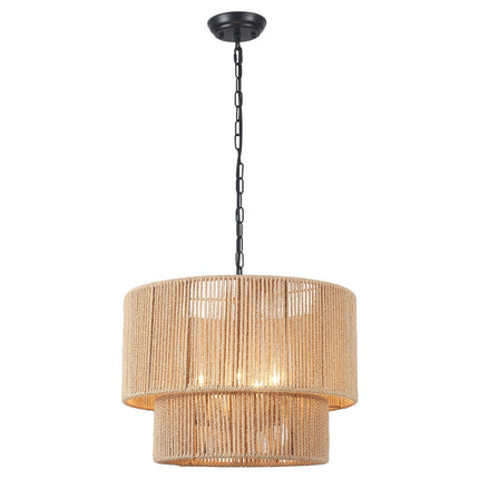 Chandelier Hemp Rope Two Tier