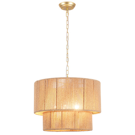 Chandelier Hemp Rope Two Tier