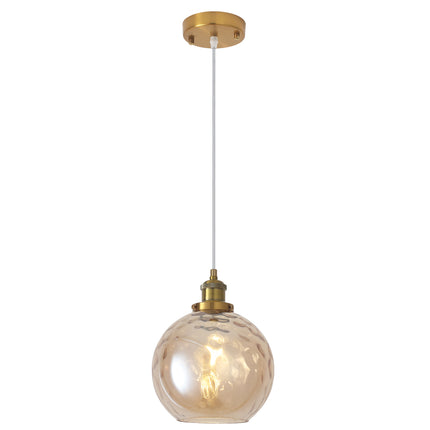 Pendant Light Single Globe Glass Shade