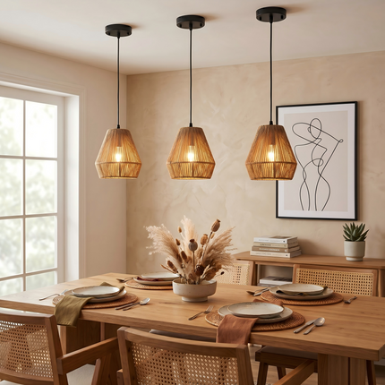 Pendant Light Boho Style 2-Pack