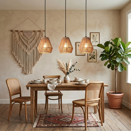 Pendant Light Boho Style 2-Pack