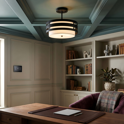 Ceiling Light Modern Fabric 3-Light