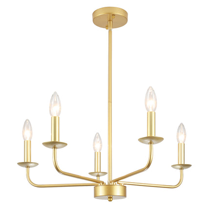 Chandelier Iron Candle 5-Light