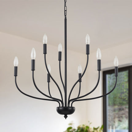 Chandelier Two-Tier Candle 9-Light
