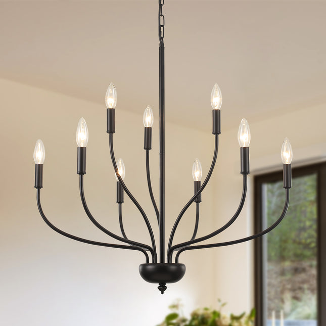 Chandelier Two-Tier Candle 9-Light