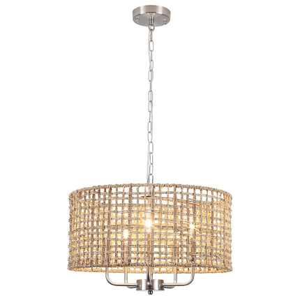 Chandelier Seagrass Rope 5-Light