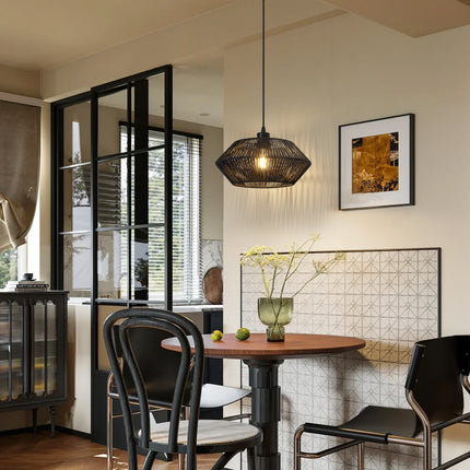 Pendant Light Paper Rattan Shade