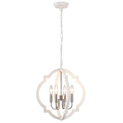 Chandelier Wood 4-Light