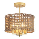 Ceiling Light Seagrass Rope 4-Light