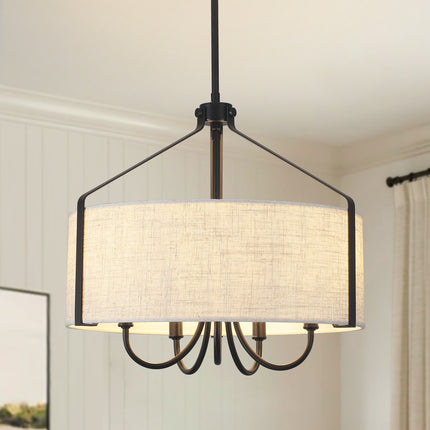 Chandelier Fabric Shade 5-Light