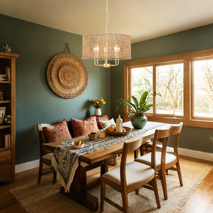 Chandelier Seagrass Rope 5-Light