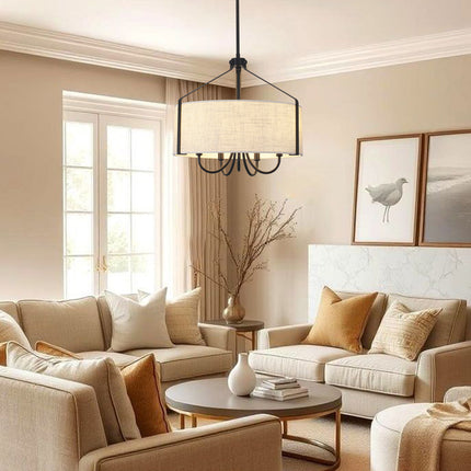 Chandelier Fabric Shade 5-Light