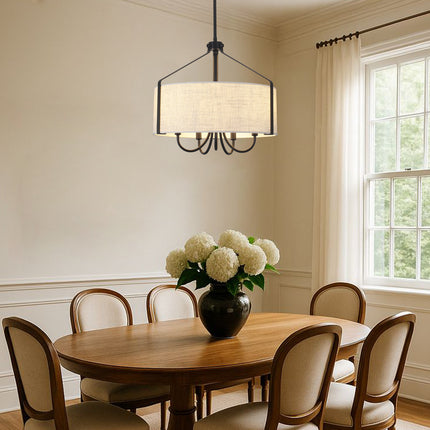 Chandelier Fabric Shade 5-Light