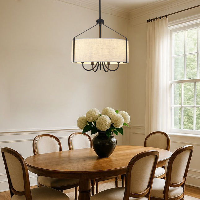 Chandelier Fabric Shade 5-Light