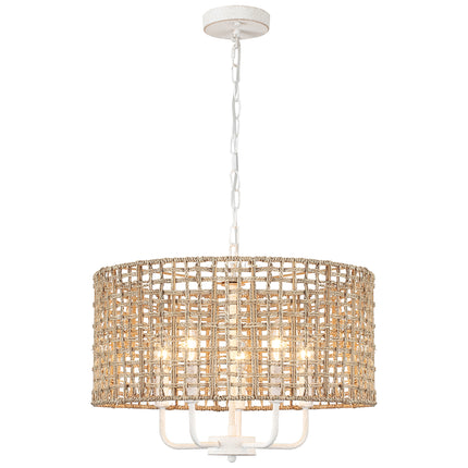 Chandelier Seagrass Rope 5-Light