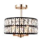 Ceiling Light Modern Crystal Shade 3-Light