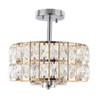Ceiling Light Modern Crystal Shade 3-Light