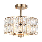 Ceiling Light Modern Crystal Shade 3-Light