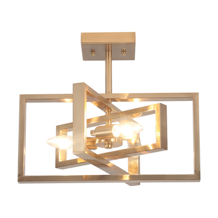 Ceiling Light Geometric Frame 3-Light