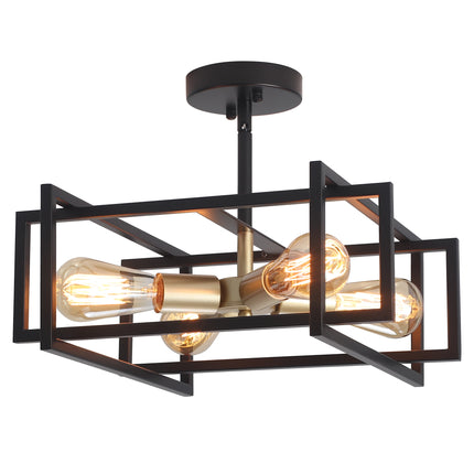 Ceiling Light Cube Frame 4-Light