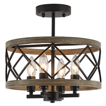 Ceiling Light Iron Candle 4-Light