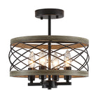 Ceiling Light Farmhouse Iron 4-Light