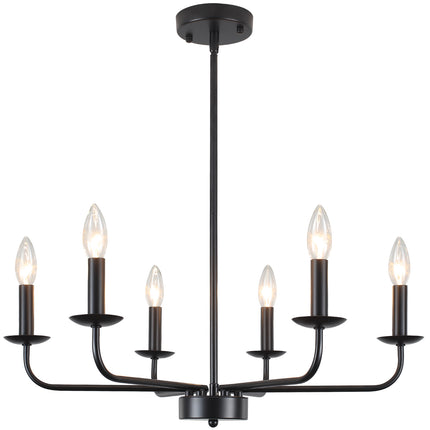 Chandelier Iron Candle 6-Light