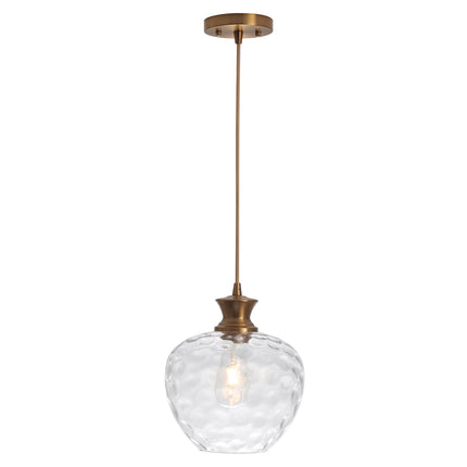 Pendant Light Rippled Glass Shade