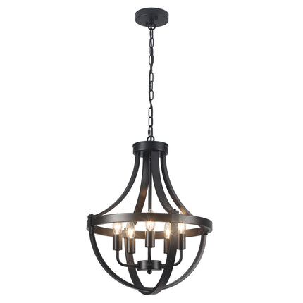Chandelier Caged Metal Frame 5-Light