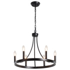 Chandelier Wagon Wheel 6-Light