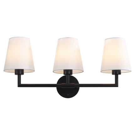 Wall Sconce Fabric Shade 3-Light