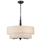 Chandelier Two-Tier Fabric Shade 5-Light