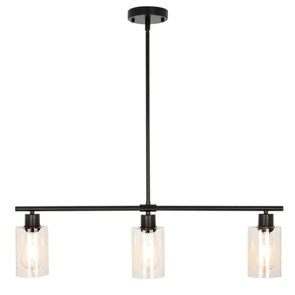 Island Pendant Light Glass Shade 3-Light