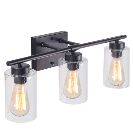 Wall Sconce Glass Shade 3-Light