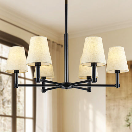 Chandelier Fabric Candle 6-Light